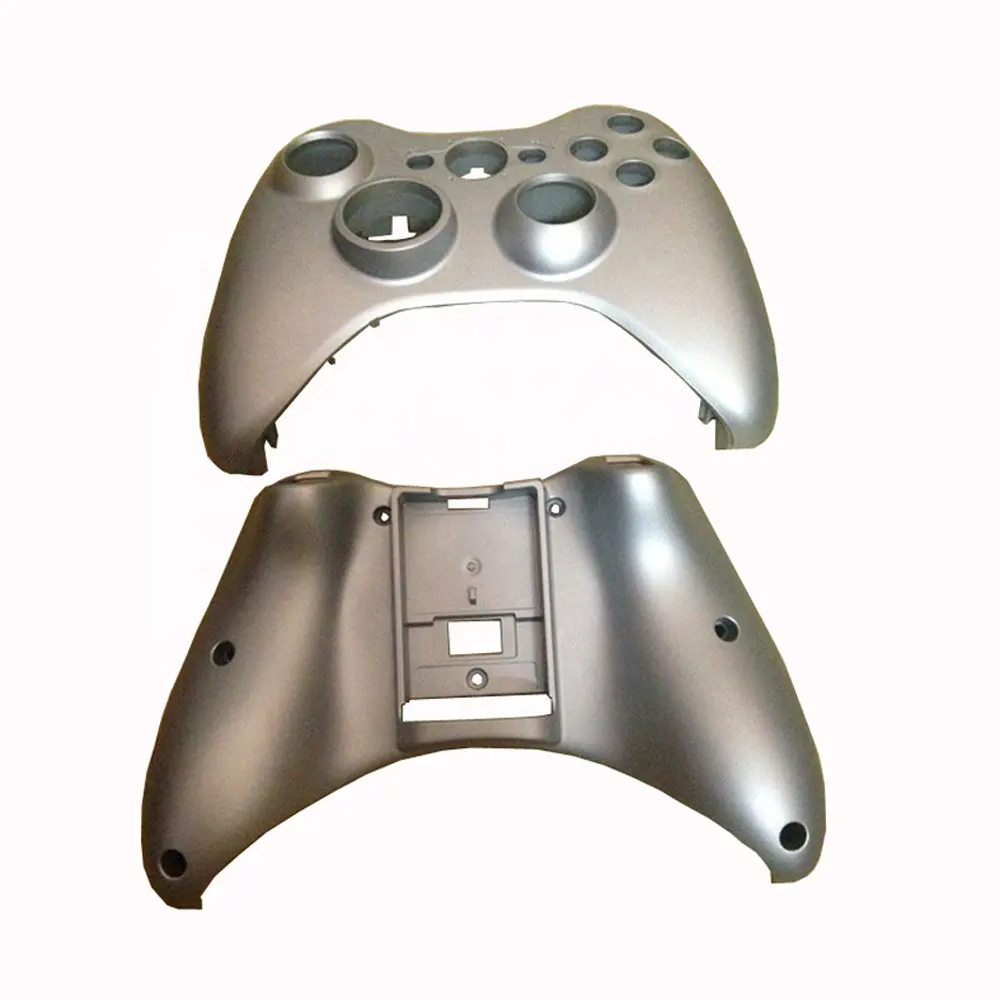 Replacement Part Silver Plastic Shell Case Front Housing Faceplate shell for Xbox 360 Controller