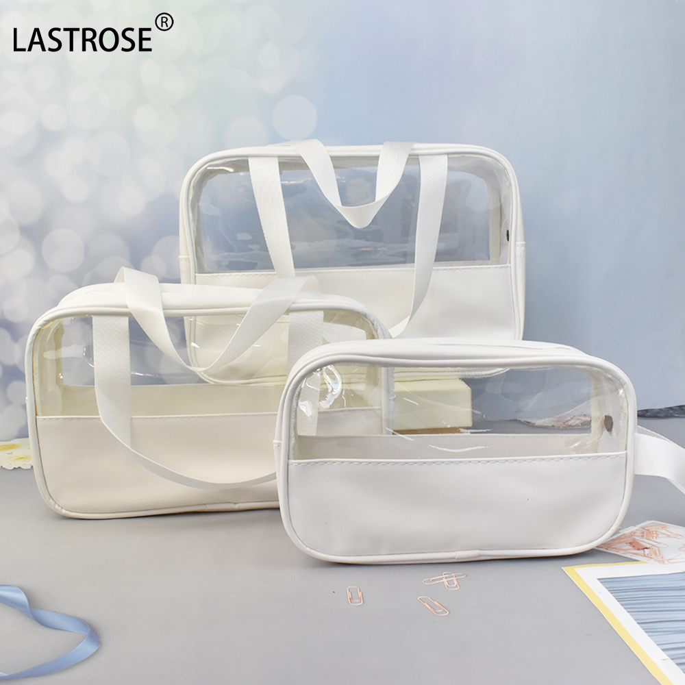 White cosmetic bag