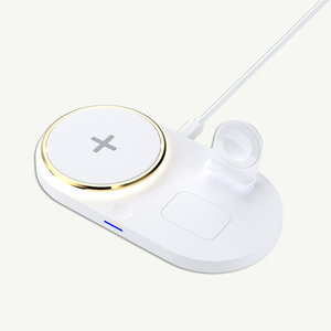 3 in 1 çok fonksiyonlu hızlı şarj pedi 15W kablosuz şarj doku iPhone Apple İzle Airpods - Product Image 4