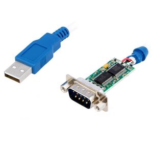 FTDI芯片UC232R-10 USB至RS232适配器电缆，带嵌入式电子DB9M连接器0.1米白色 - Product Image 4