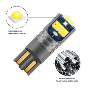 הגעה חדשה שדרוג t10 w5w הוביל לוחית רישיון לוחית 3030 194 168 שגיאה canbus חינם עם <span class=keywords><strong>12v</strong></span> מתח