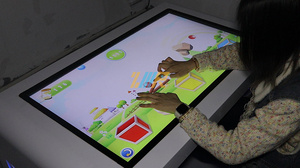 Juego de rompecabezas de 43 pulgadas para educación, mesa de juegos con pantalla multitáctil, mesa de pantalla táctil para niños, mesa interactiva multitáctil - Product Image 4