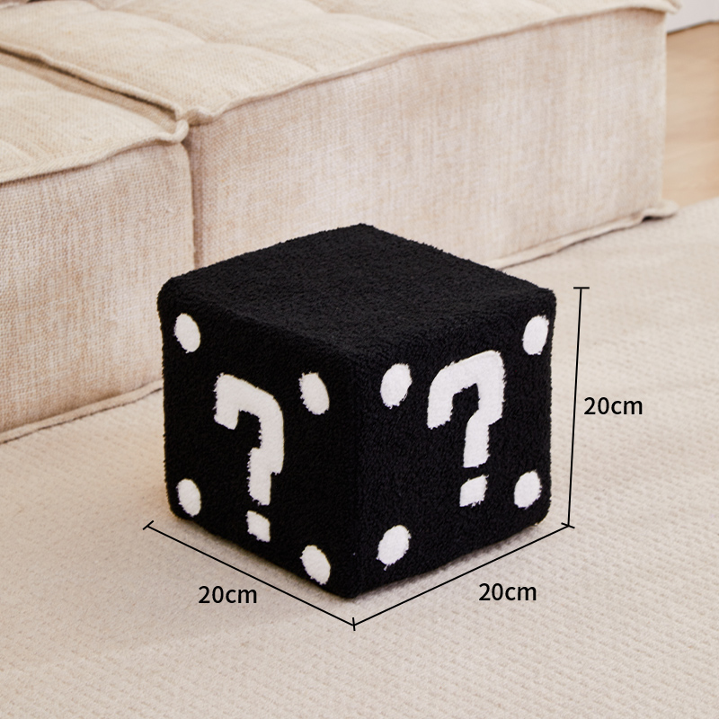 Question mark stool - black trumpet