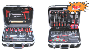128PC כרום ונדיום כלי תיבת ABS אלומיניום מקרה כלי סט כל CR-V מכאני כלים מקצועי