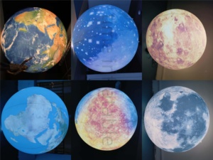 Надувной шар-планета из ПВХ с LED-подсветкой для декораций на вечеринку в космической тематике (Земля, Луна) - Product Image 2