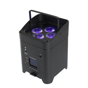 Gran oferta 4x18W RGBWA UV 6 en 1 regulable LED Slim Par Light bodas focos de escenario con IR Wifi Control DMX control remoto inalámbrico - Product Image 4