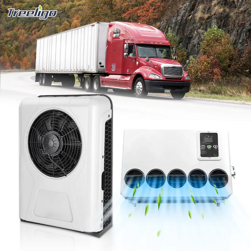 Portátil 24V 12 V coche AC 960W aire acondicionado 12 voltios RVS semi camión estacionamiento enfriador eléctrico mini aire acondicionado dividido