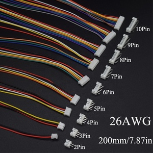 ปลั๊กตัวผู้ตัวเมีย2/3/4/5/6/7/8/2.0ขาพร้อมสายเทอร์มินัล9/10มม. 200ชุด Mini Micro JST 26AWG PH - Product Image 2