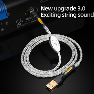 HIFI Pure Silver <strong>USB</strong> <strong>Optical</strong> Cable 3.0 Fast 3A Charging PVC Jacket A-B Port DAC Data Decoding Computer Mixer <strong>USB</strong> Cable Upgrade - Product Image 4