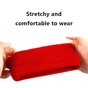 סיטונאי לוגו מותאם אישית כותנה אלסטי בד כדורסל כדורגל טניס ספורט wristbands - Product Image 3