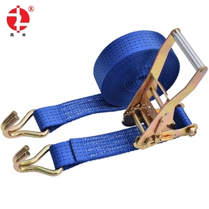 高品质聚酯棘轮绑扎带，带双J钩端配件，适合货物控制 - Product Image 4