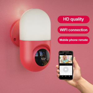Pillole lampada led camera da letto wireless wifi camera 1mp 2mp con funzione di illuminazione - Product Image 6