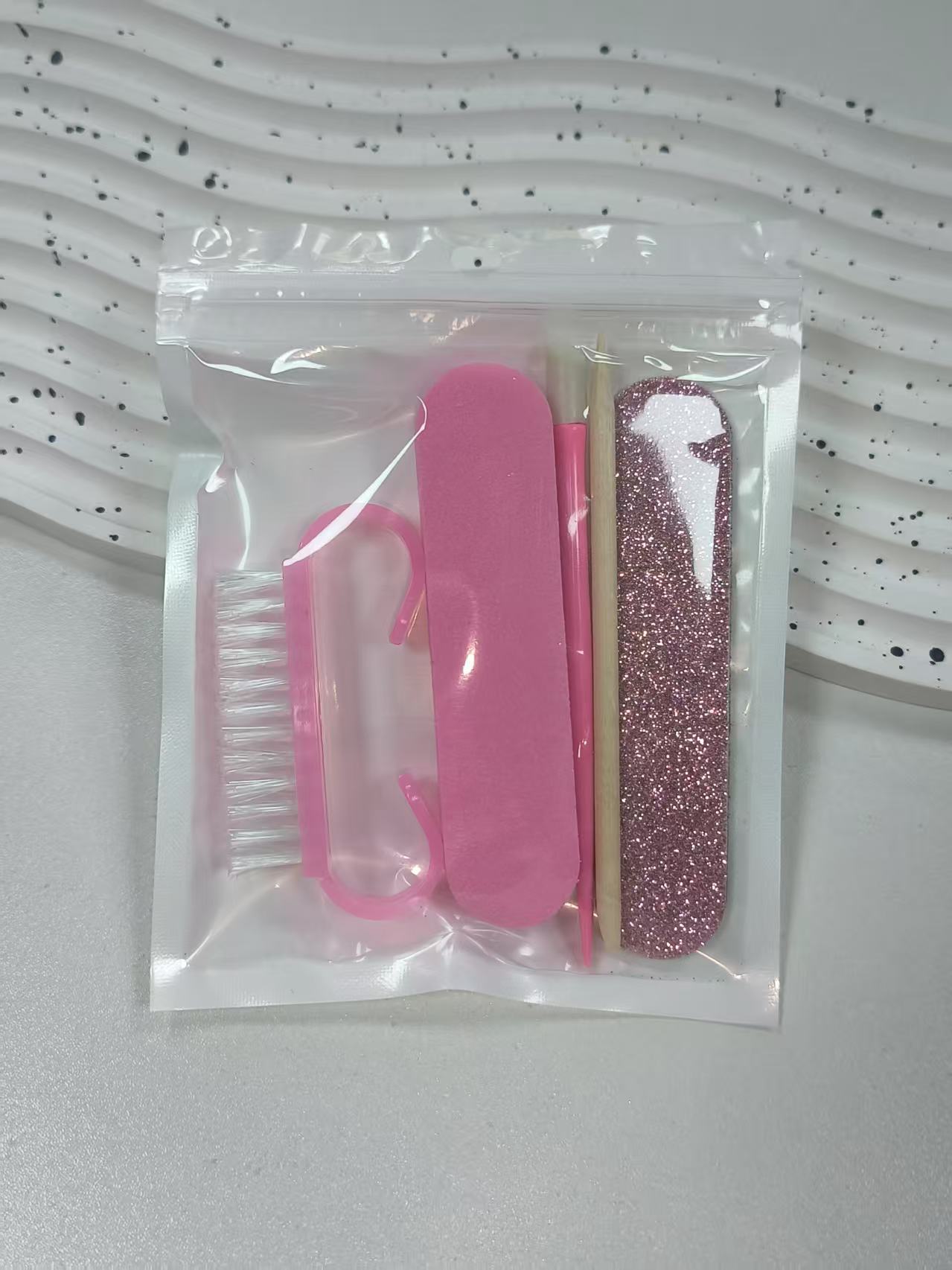 #10 5 piezas rosa claro