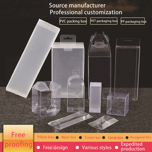 Özel PVC/PET/PP şeffaf kutu plastik katlanır kutu el ofis hediye kutusu yumuşak tutkal katlanır plastik kutu - Product Image 4