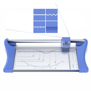 Premium 4-in-1 Rotary Paper Trimmer <strong>Cutter</strong> A4 12 Inch Perforation, Wave Scoring Creasing Robust Metal Steel Base Plate IDPC046 - Product Image 1