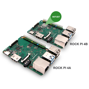 New Rock Pi 4A V1.4 Rockchip Bordo Arm Cortex Sei Core Sbc/Single Board Computer Compatibile con Ufficiale Raspberry pi Display