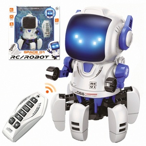Intelligente per bambini in plastica telecomando Robot giocattolo per la parte superiore del corpo rotante luce programmabile musica divertente danza giocattolo musicale per i bambini - Product Image 1