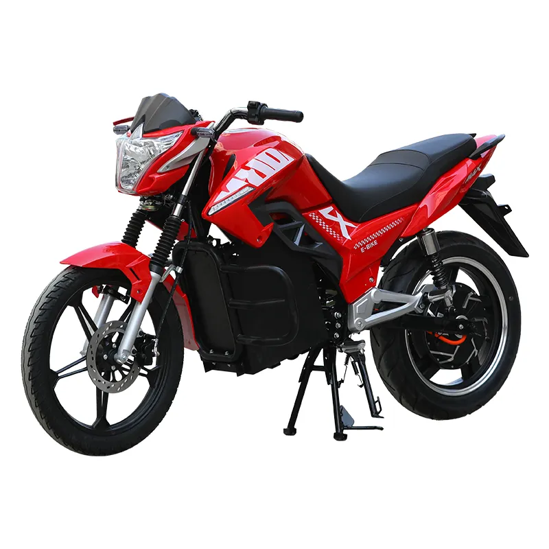Motocicleta eléctrica de alta velocidad del fabricante XCMG, motocicleta eléctrica con batería de litio de 2000W, motocicleta a la venta