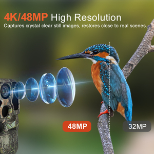 Caméra de chasse cellulaire extérieure 1080P vidéo WIFI 0.4s déclencheur 48MP Photo Vision nocturne Trail - Product Image 5