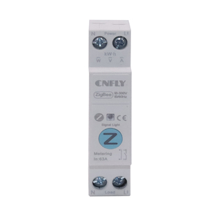 CNFLY-Interruptor inteligente ZigBee con temporizador, Kwh medidor de energía, disyuntor en miniatura para uso doméstico, control de medición Tuya
