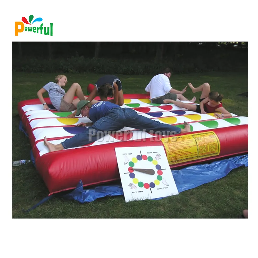 Fun game color/size all can customized family inflatable blwo up twister game inflatable interactive game
