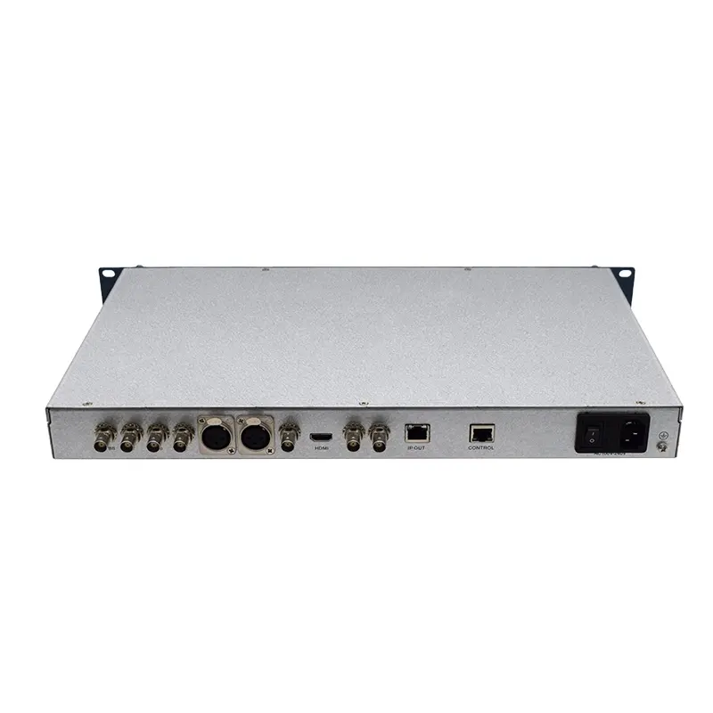 Codificador multiplexor de un solo canal HD SD SDI HDM I CVBS YPbPr Video MPEG4 MPEG 2 A IP ASI para cabecera CATV