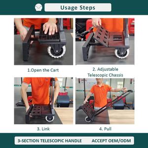 Tianyu OEM telescoping xử lý tất cả các địa hình bánh xe extendible thực hiện xử lý tất cả các địa hình giỏ hàng cho mát - Product Image 2