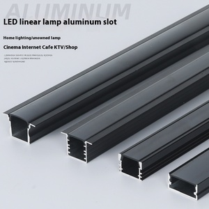 ไฟเส้นลวด LED ฝังสีดำสำหรับใช้ในพื้นที่แนวนอนพร้อมสลักปกปิดขอบอลูมิเนียมสำหรับใช้ในพื้นที่ - Product Image 3