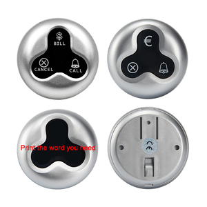 Equipo de restaurante de cocina teclado numérico inalámbrico, sistema de botón de llamada plateado - Product Image 6