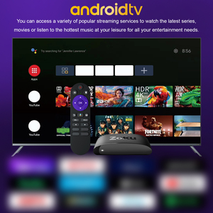 Nuovo Zoku H2 Android 14 Allwinner H313 TV Box con 16GB ROM Smart Media Player 4K dispositivo di decodifica BT telecomando vocale OTT