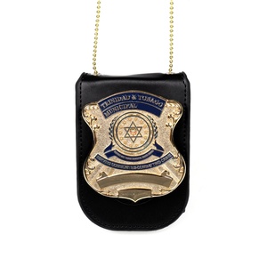 Nhà Máy Giá biểu tượng tùy chỉnh 2D thiết kế hợp kim kẽm kim loại ví da chủ An ninh huy hiệu - Product Image 4