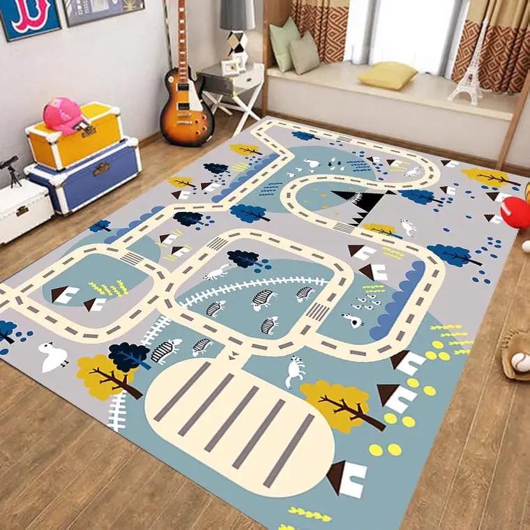 Cartoon design kids China production kids play carpet Cheaper price mat for children play mat for baby