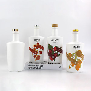定制设计770毫升白玻璃酒瓶白酒酒精饮用玻璃瓶 - Product Image 2