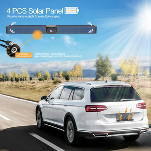 Easy Fit Solar Power US License Plate <strong>Wireless</strong> <strong>Reverse</strong> Camera with Parking Lines with New Design 4.3inch TFT LCD Display Monitor - Product Image 5