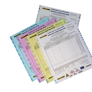Venta de fábrica 123456ply Papel de forma de computadora Ncr sin carbón continuo 241mm x 280mm (9,5x11 pulgadas) Tamaño personalizado Logotipo impreso