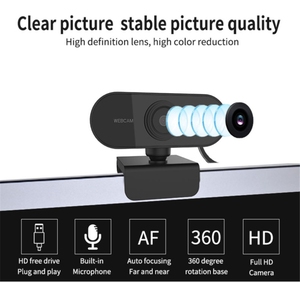 HD Webcam 1080P Datenschutz abdeckung Web kamera mit Mikrofon Computer kamera Desktop-Konferenzen für Zoom/Skype/Teams - Product Image 4