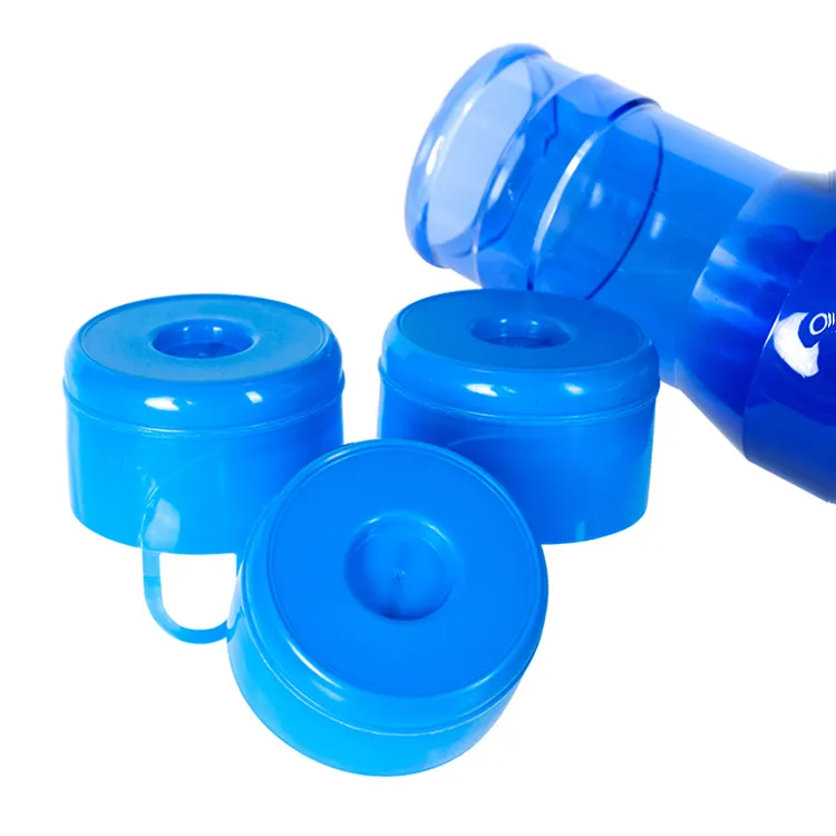 Gran oferta, Color personalizado, 19 litros, materia prima, botella de agua de 5 galones, tapa de plástico con tapón interno