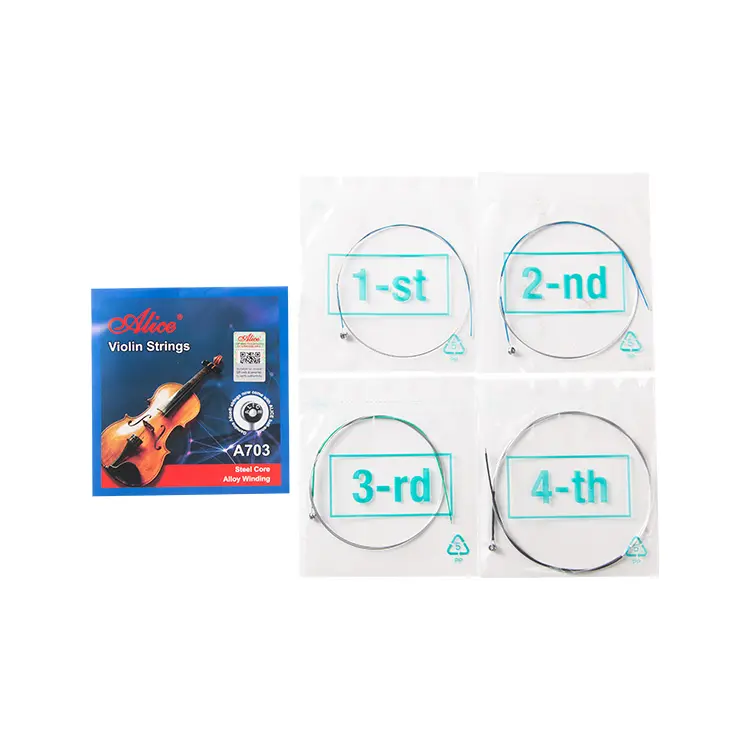 A703-A704-High quality material 4 string violin string replacement