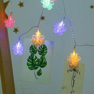 <strong>Snowflake</strong> <strong>LED</strong> Photo Clips <strong>String</strong> Lights Battery Operated Fairy <strong>String</strong> Lights with Clips for Hanging Pictures Cards Artwork - Product Image 5