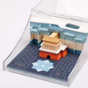 Cubo de Bloc de notas 3D personalizado de fábrica, diseño de construcción tradicional, hojas sueltas, regalos corporativos, bloques de construcción, herramienta para tomar notas