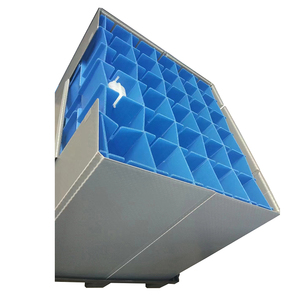 Contenedor de plástico a granel, manga de collar de paleta con divisor, plegable, caja de paleta de moldeado por soplado de doble capa - Product Image 4