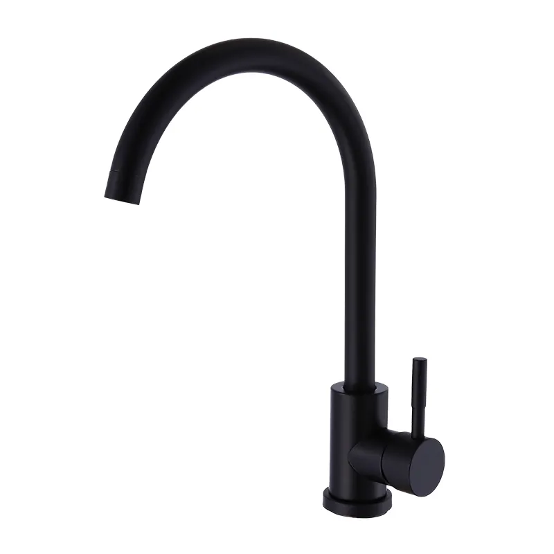 Robinet mitigeur d'eau d'évier de cuisine, eau en laiton antique, robinet pivotant à 360 degrés mitigeur monotrou noir robinet mitigeur capa pulverizador grifo