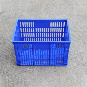 LIKU Nest Stack Cesta de plástico ventilada Caja de frutas y verduras Caja de almacenamiento de volumen de negocios de transporte con diseño de malla