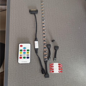 5v adreslenebilir renkli led ışık ws2811 5V yan görünüm led çubuk şerit - Product Image 2