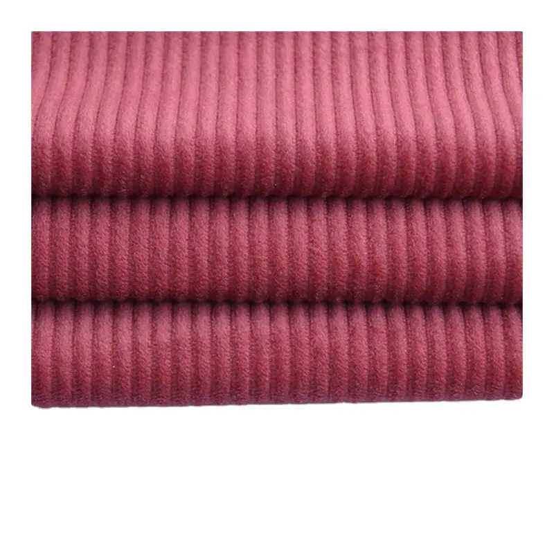 New Product Explosion solid striped fabric upholstered sofa corduroy fabric polyester corduroy velboa fabric