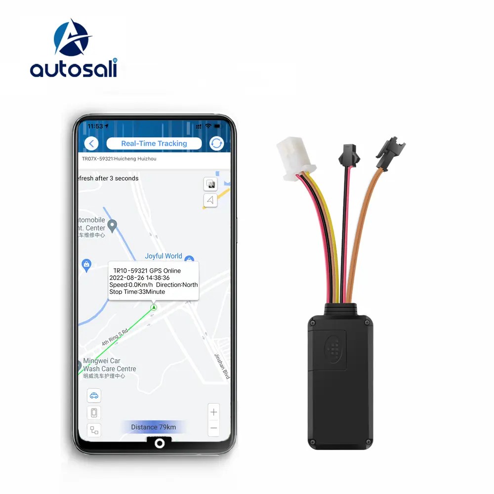9-100V điện áp rộng xe tải GPS Navigator cho xe máy hệ thống báo động xe GPS định vị GPS thiết bị Tracker với nền tảng miễn phí