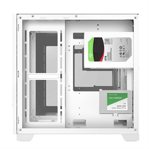 Lovingcool venta al por mayor fundas de ordenador para juegos COMPUT CASE PC de escritorio personalizado PC vidrio ATX aluminio blanco PC case con ventilador RGB - Product Image 4