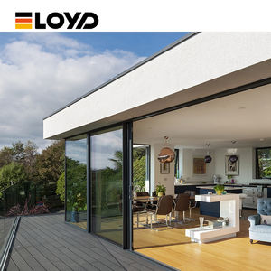 מסגרת דלת הזזה אוטומטית מערכת דלת הזזה אוטומטית מערכת דלת הזזה עמיד למים סגסוגת אלומיניום צרפתית בידוד קול - Product Image 4