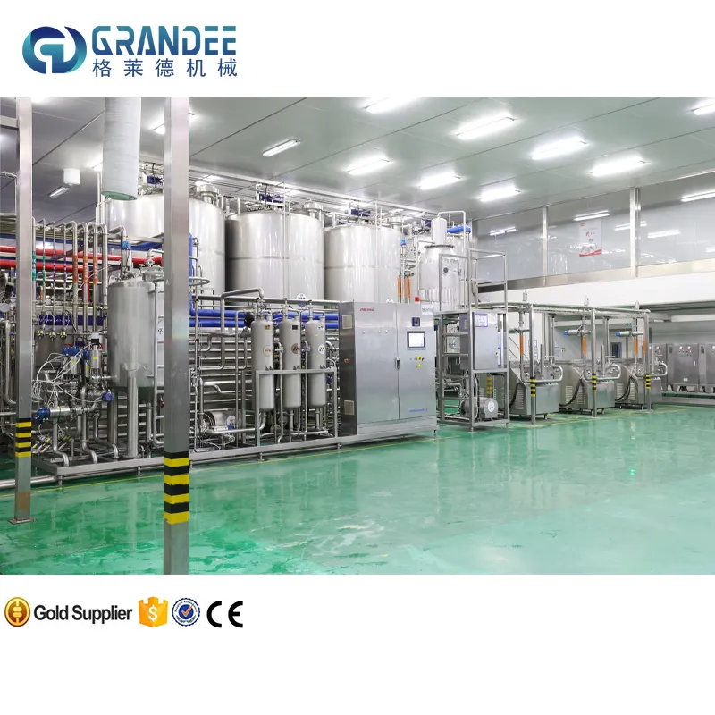 Automatic SUS304 316 fruit juice mixing tank process machine production line