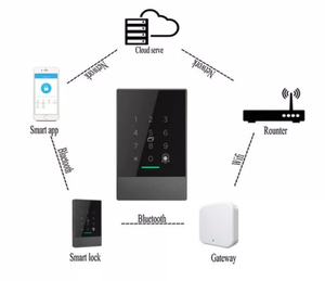 Wifi tenda automazione sistema di controllo per la casa di vetro porta di legno senza fili sistema di controllo porta di accesso - Product Image 2